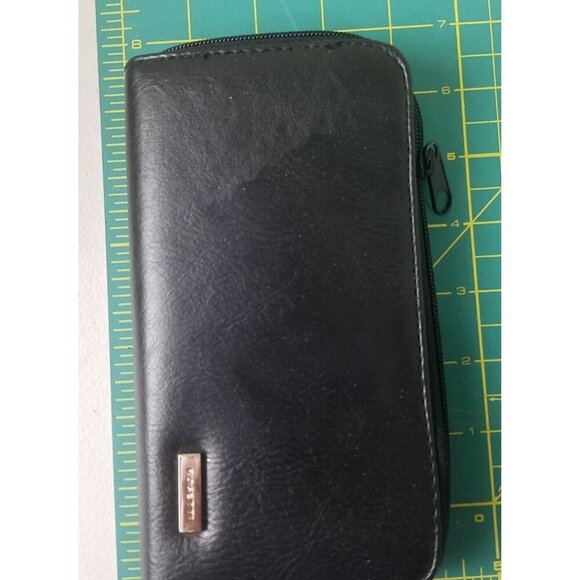 Rosetti Zip‎ Around Black Wallet Check Book Cash/Coins Credit Cards Receipts - Picture 6 of 9